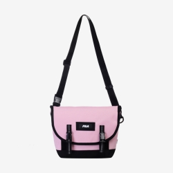 Fila Speedy Logo Mini Messenger - Miesten Olkalaukku - Pinkki | FI-48277